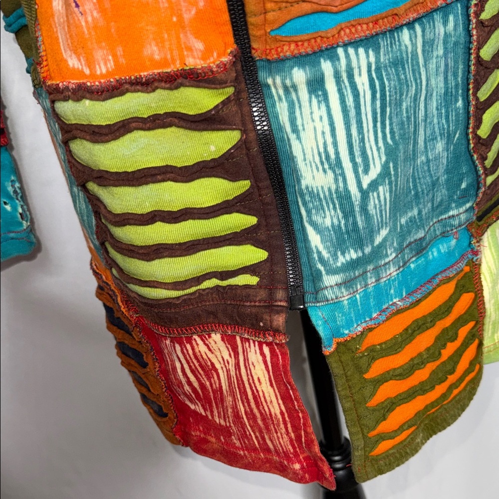 Colorful Patchwork Women's Jacket - image 5